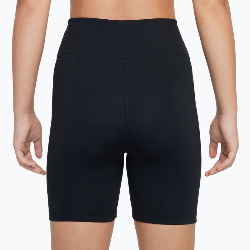 Pantaloncini Nike One Dri-Fit da bambino nero/bianco 4