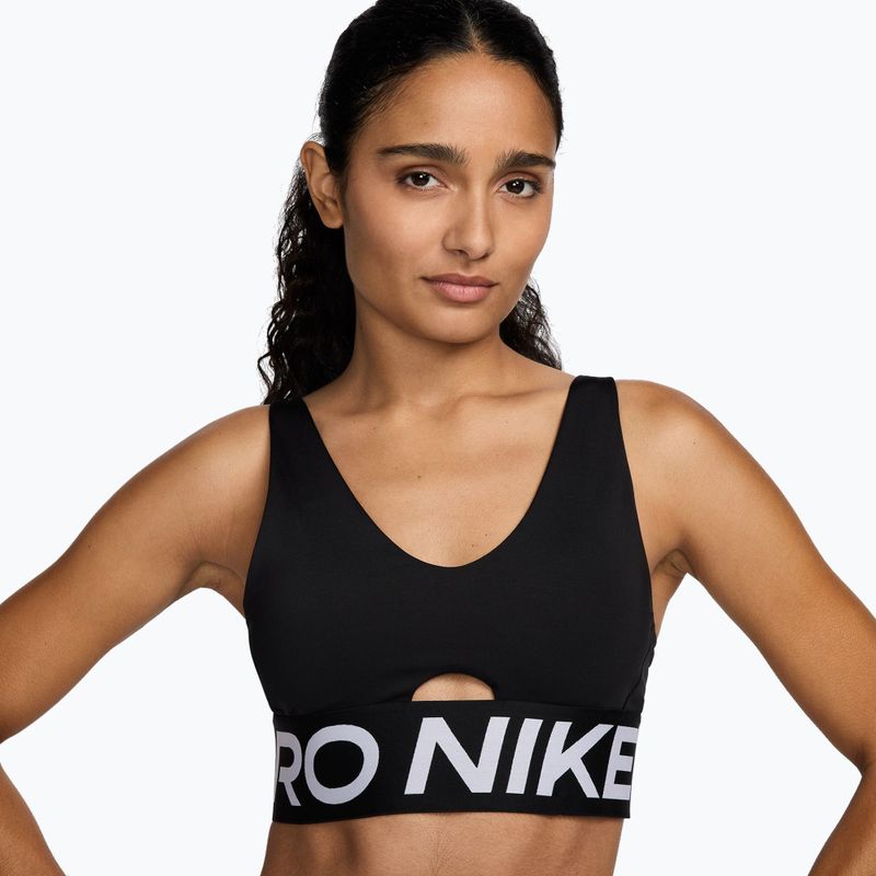 Reggiseno sportivo Nike Pro Indy Plunge black/white/white 4