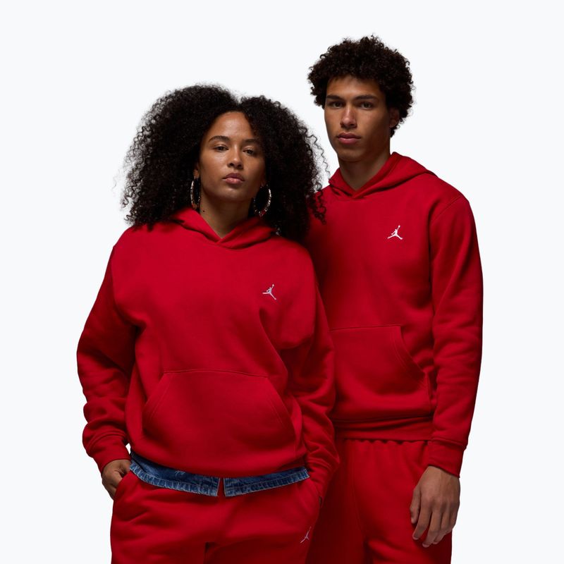 Felpa da uomo Jordan Brooklyn Fleece gym red/white 3