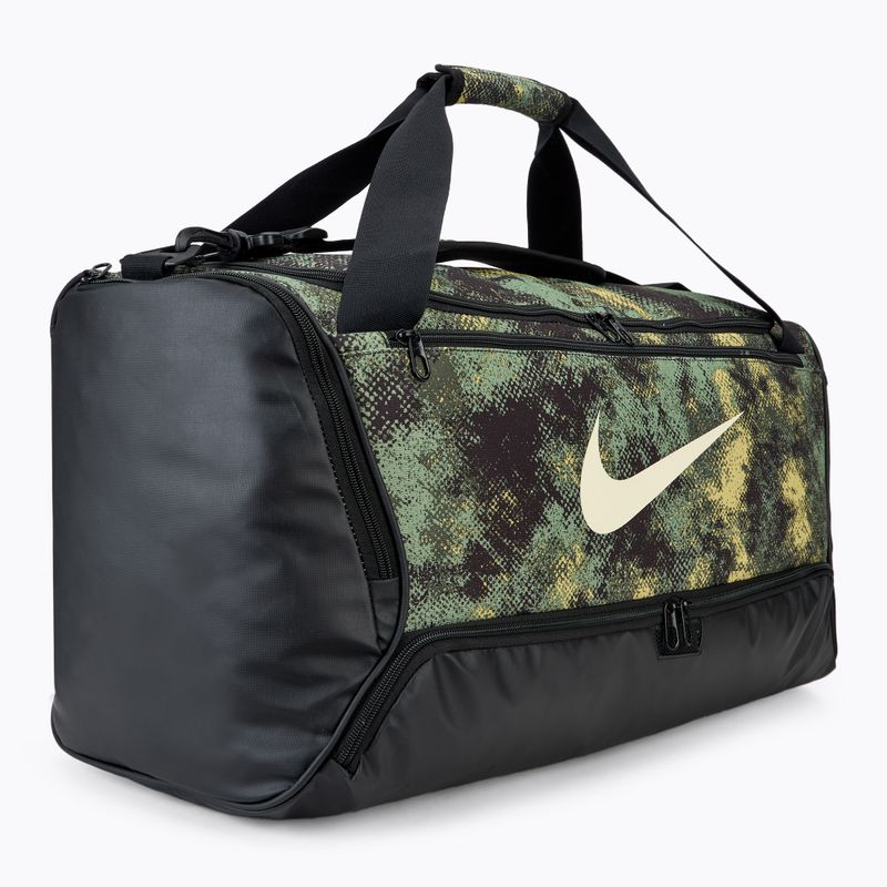 Nike Brasilia 9,5 60 l borsa da allenamento verde petrolio/nero/latte di cocco 2