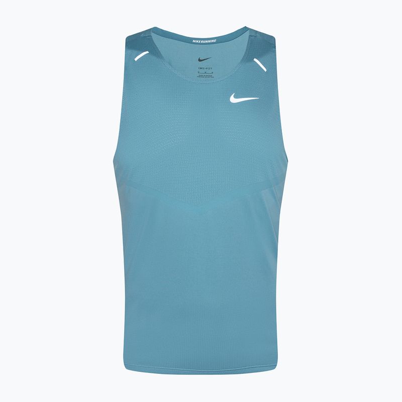 Canotta da corsa da uomo Nike Dri-Fit Rise 365denim turchese / argento riflettente