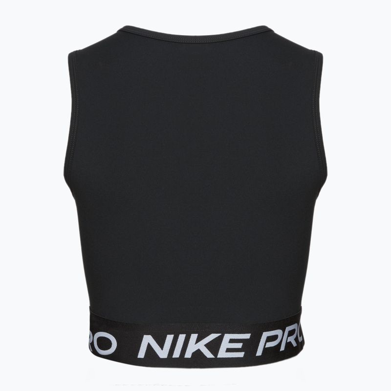 Canotta da allenamento donna Nike Pro Dri-Fit nero/bianco 2