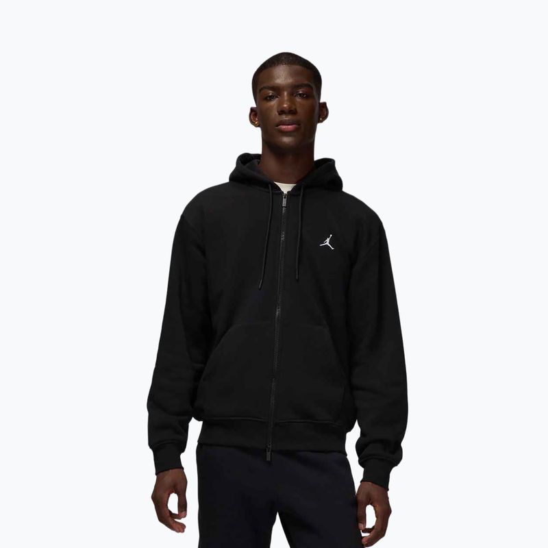 Felpa uomo Nike Jordan Brooklyn Fleece Full Zip black/white