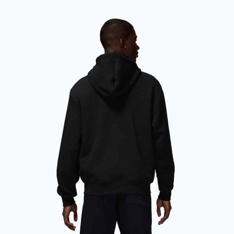 Felpa uomo Nike Jordan Brooklyn Fleece Full Zip black/white 3
