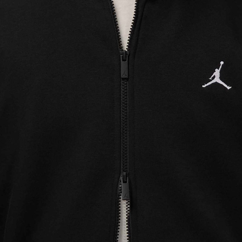 Felpa uomo Nike Jordan Brooklyn Fleece Full Zip black/white 6