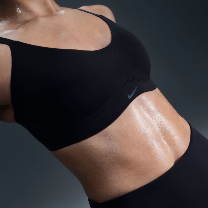 Reggiseno sportivo Nike Alate Minimalist black/cool grey 6