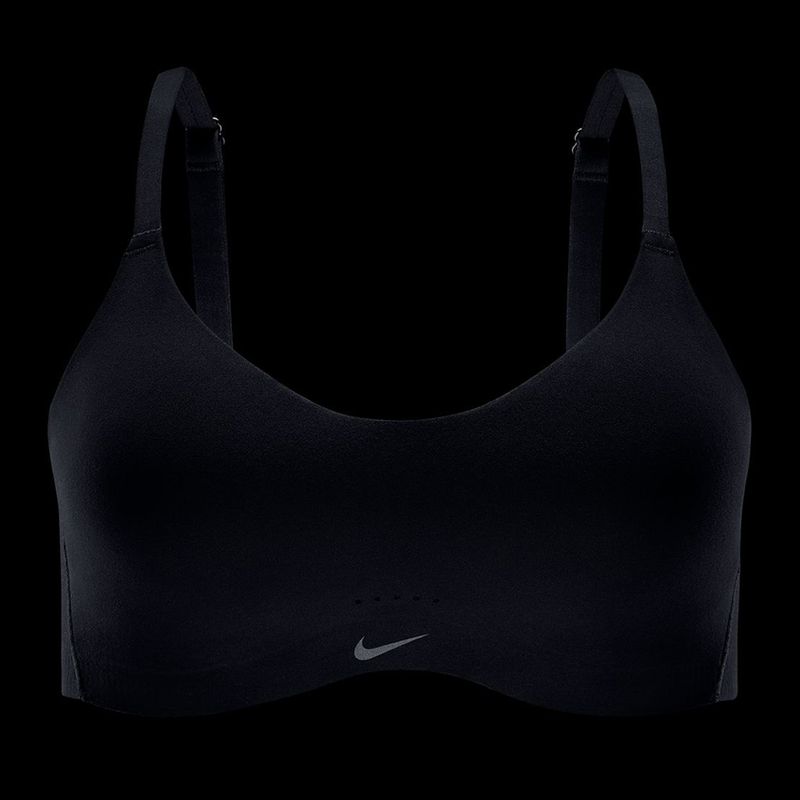 Reggiseno sportivo Nike Alate Minimalist black/cool grey 9