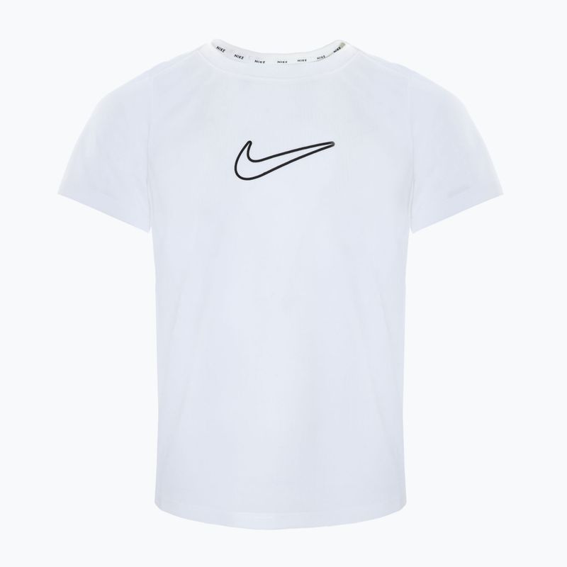 Maglietta da bambino Nike One Dri-Fit bianco/nero