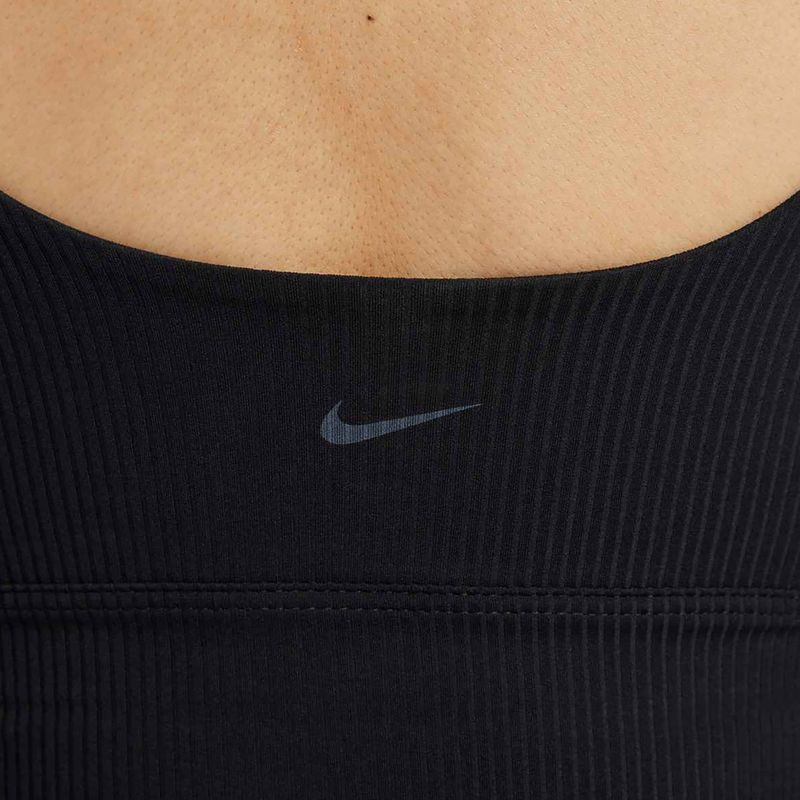 Reggiseno da allenamento Nike Zenvy Rib Light Support Longline nero/nero 7
