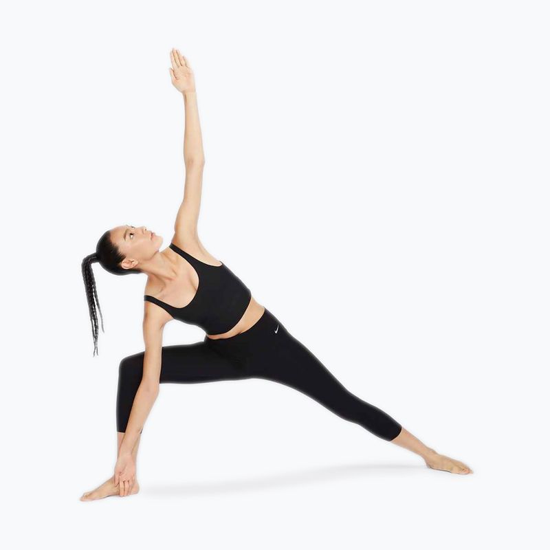 Reggiseno da allenamento Nike Zenvy Rib Light Support Longline nero/nero 9