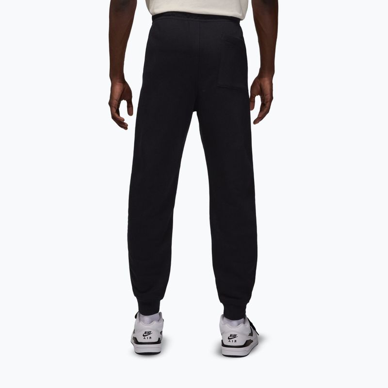 Pantaloni da uomo Nike Jordan Brooklyn Fleece black/white 2