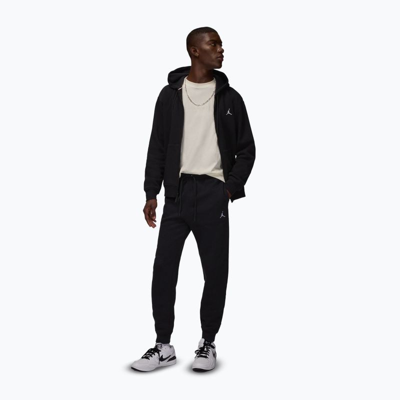 Pantaloni da uomo Nike Jordan Brooklyn Fleece black/white 3