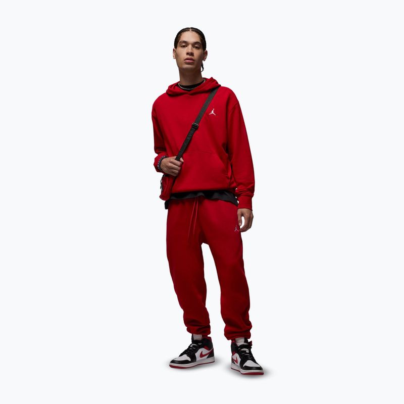 Pantaloni da uomo Nike Jordan Brooklyn Fleece gym red/white 2