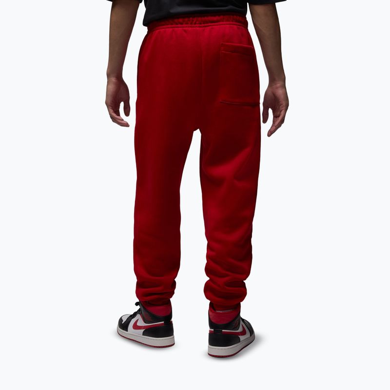 Pantaloni da uomo Nike Jordan Brooklyn Fleece gym red/white 3