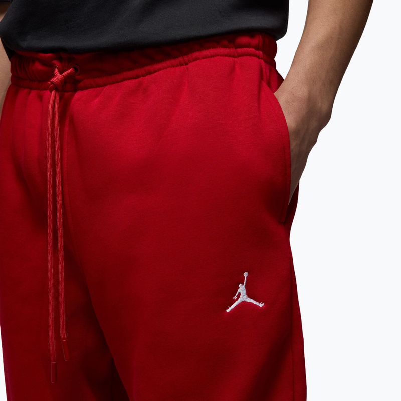 Pantaloni da uomo Nike Jordan Brooklyn Fleece gym red/white 4