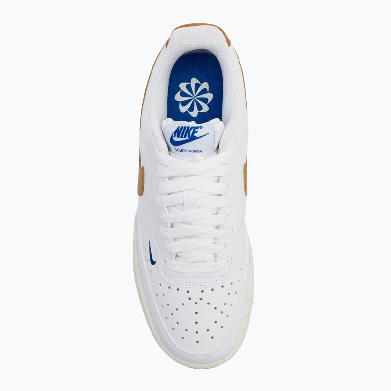 Nike Court Vision Low scarpe da donna Next Nature bianco/gioco royal/vela/flax 5