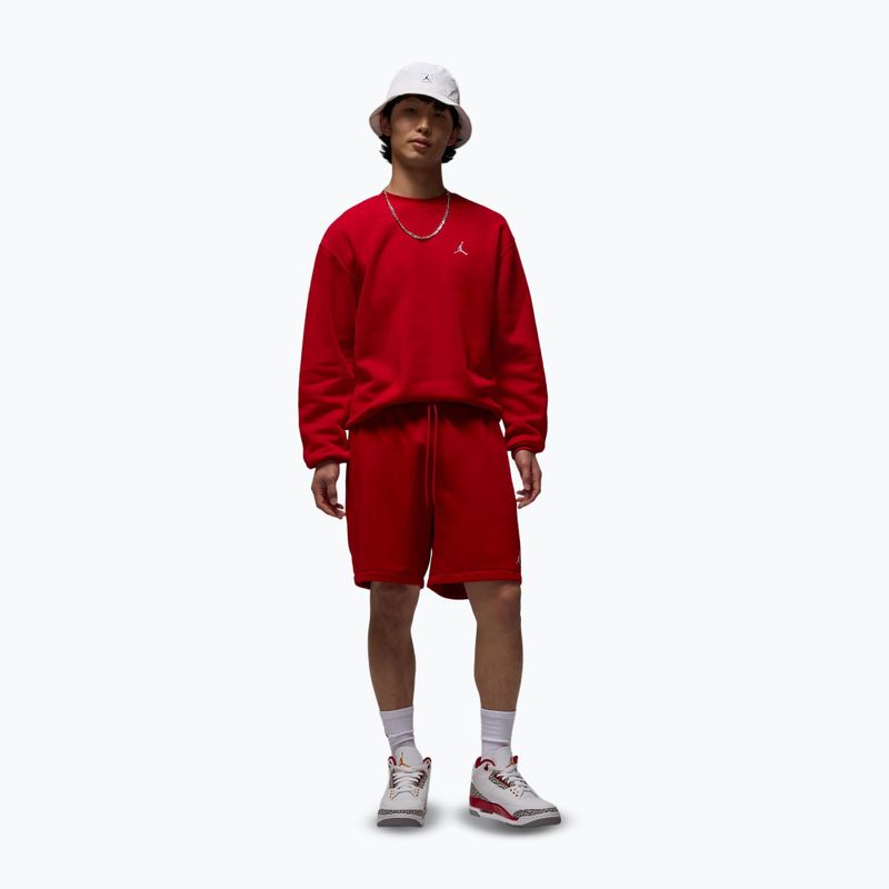 Felpa da uomo Nike Jordan Brooklyn Fleece Crew gym red/white 2