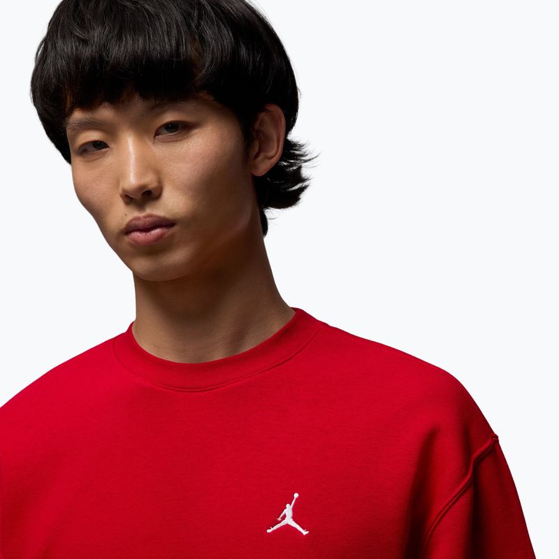 Felpa da uomo  Jordan Brooklyn Fleece Crew gym red/white 4