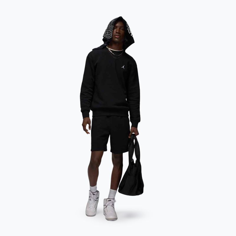 Felpa uomo Nike Jordan Brooklyn Fleece Crew black/white 2