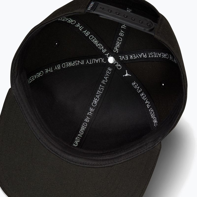 Cappellino con visiera Jordan Rise Structured Curved-Bill black/white 7
