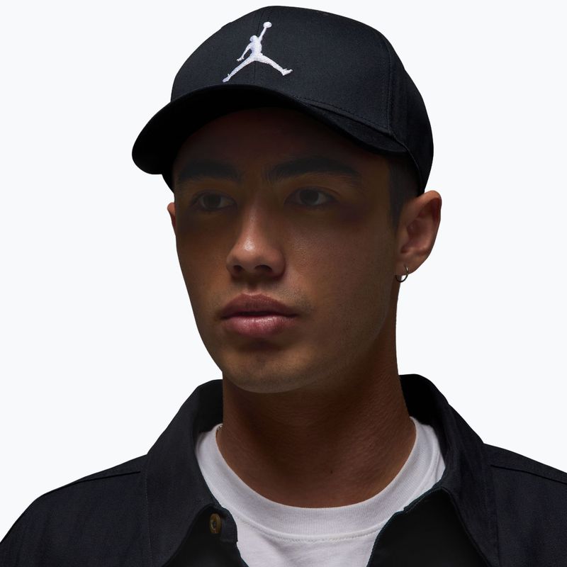 Cappellino con visiera Jordan Rise Structured Curved-Bill black/white 8