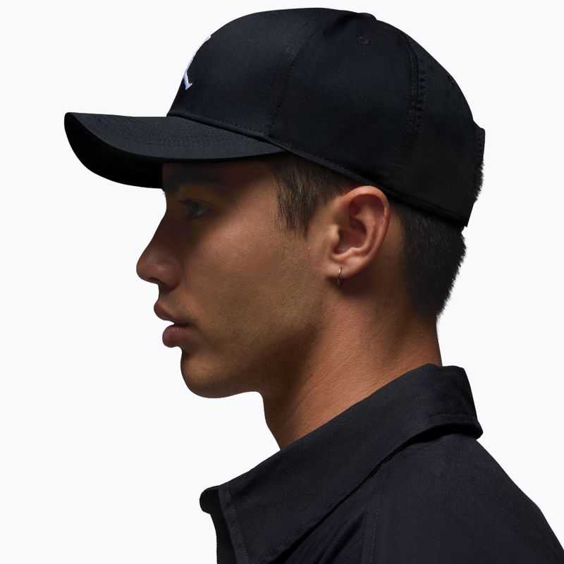 Cappellino con visiera Jordan Rise Structured Curved-Bill black/white 9