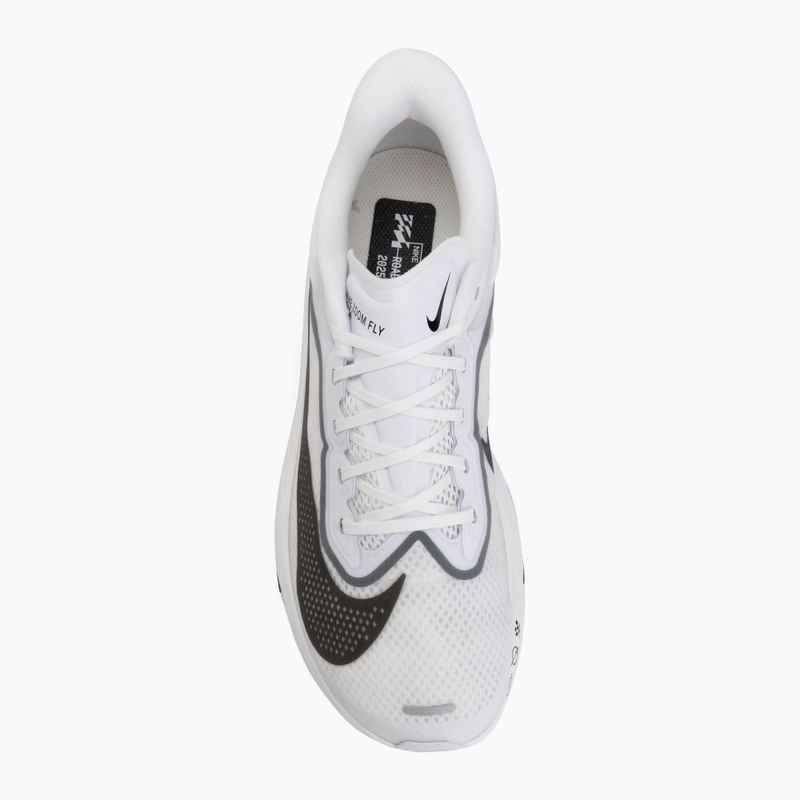 Scarpe da running da uomo Nike Zoom Fly 6 white/smoke grey/metallic silver/black 5