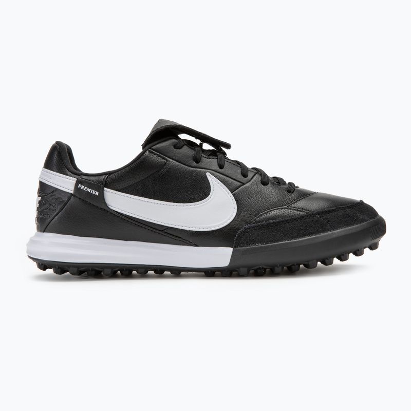 Scarpe da calcio Nike Premier III TF uomo nero/bianco 2