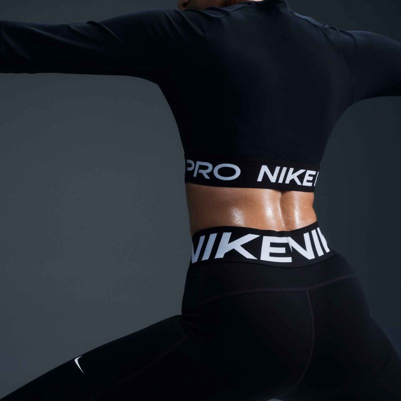 Leggings da allenamento da donna Nike Pro Sculpt nero/bianco 8