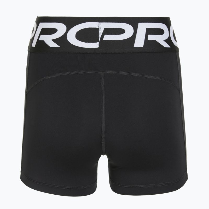 Pantaloncini da donna Nike Pro Sculpt a vita alta 3" Biker nero/bianco 7