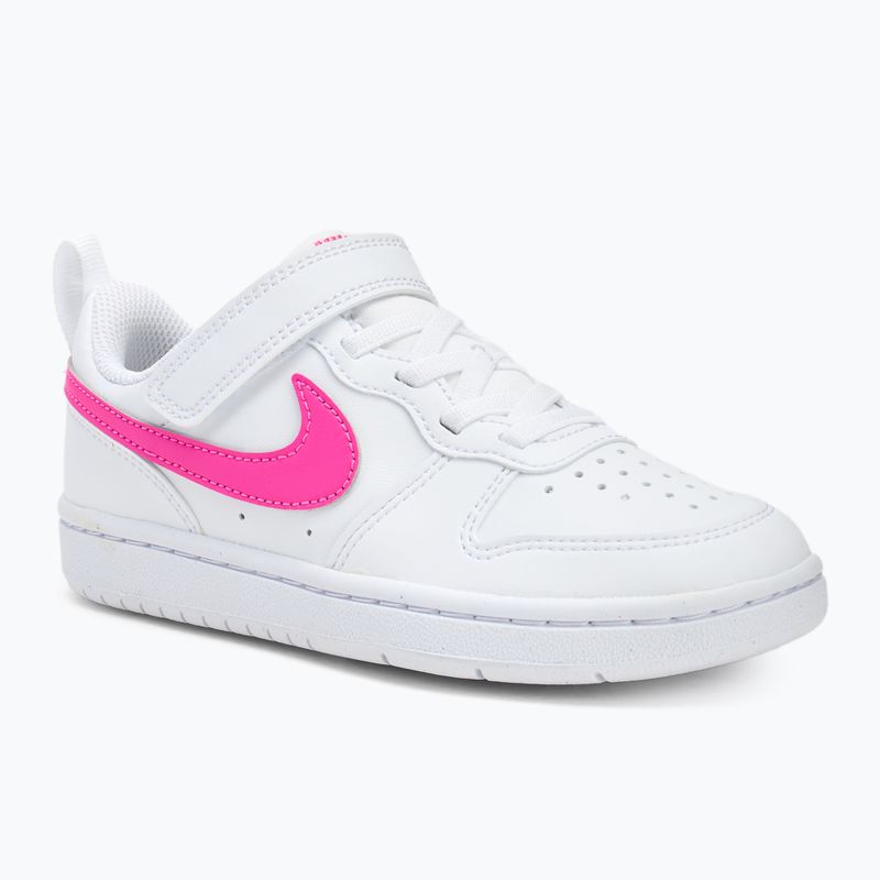 Nike Court Borough Low scarpe da bambino Recraft bianco/fucsia laser