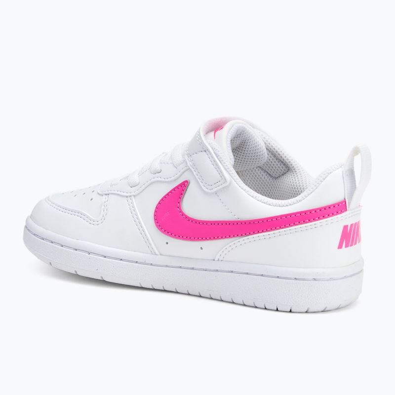 Nike Court Borough Low scarpe da bambino Recraft bianco/fucsia laser 3