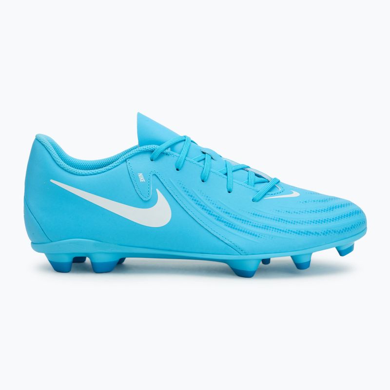 Scarpe da calcio da uomo Nike Phantom GX 2 Club FG/MG blu/fury bianco 2