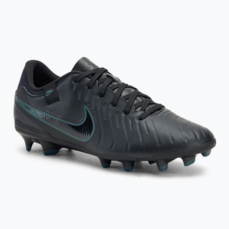 Scarpe da calcio uomo Nike Tiempo Legend 10 Academy FG/MG nero/giungla profonda/nero