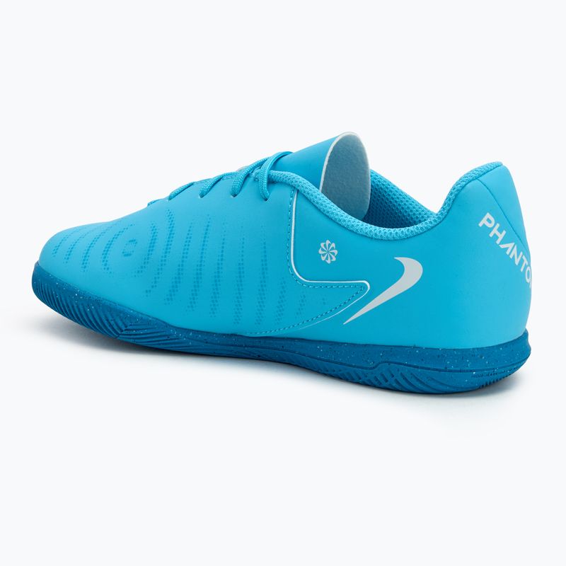 Nike Phantom GX II Club IC, scarpe da calcio per bambini, furia blu/bianco 3