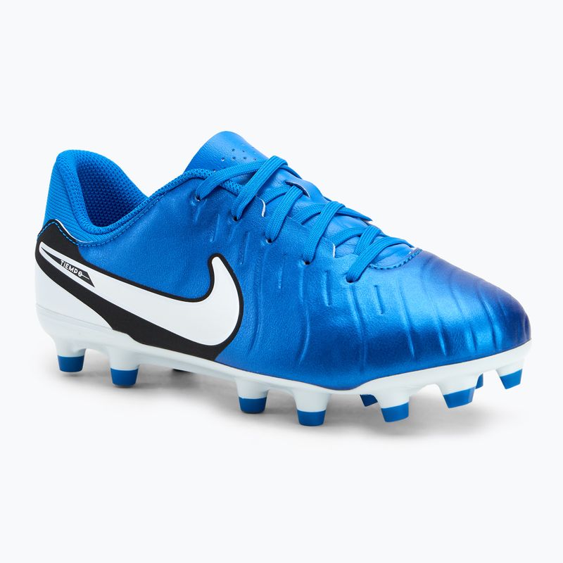 Scarpe da calcio per bambini Nike Tiempo Legend 10 Academy FG/MG bianco candido