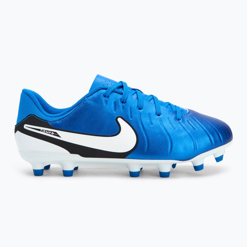 Scarpe da calcio per bambini Nike Tiempo Legend 10 Academy FG/MG bianco candido 2