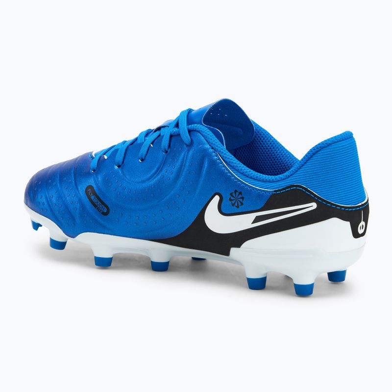 Scarpe da calcio per bambini Nike Tiempo Legend 10 Academy FG/MG bianco candido 3