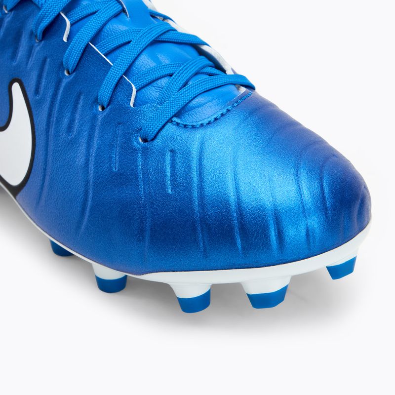 Scarpe da calcio per bambini Nike Tiempo Legend 10 Academy FG/MG bianco candido 7