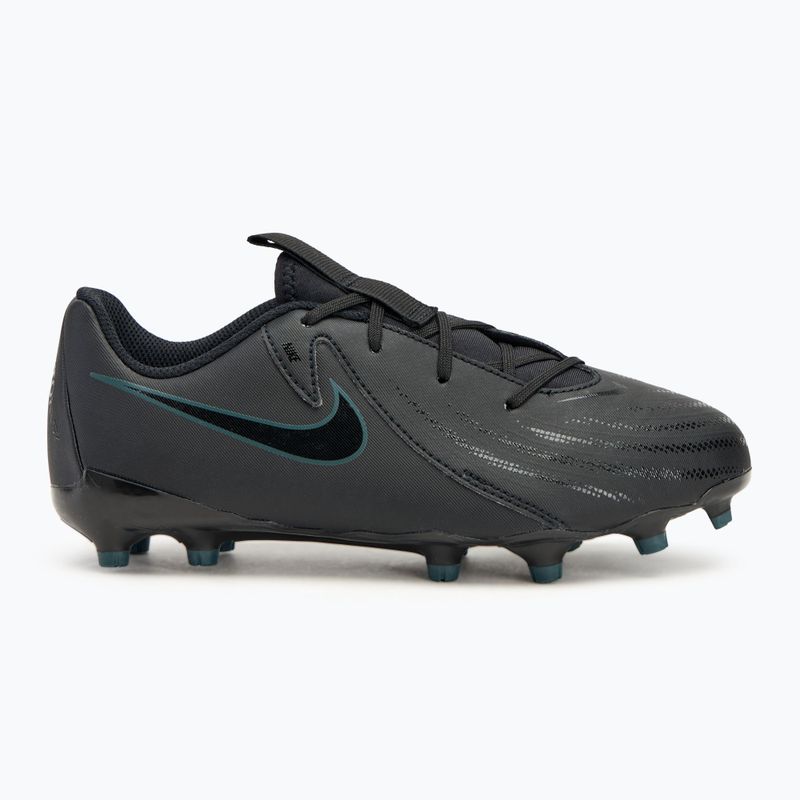 Nike Phantom GX II Academy FG/MG Junior scarpe da calcio nero/giungla profonda/nero 2