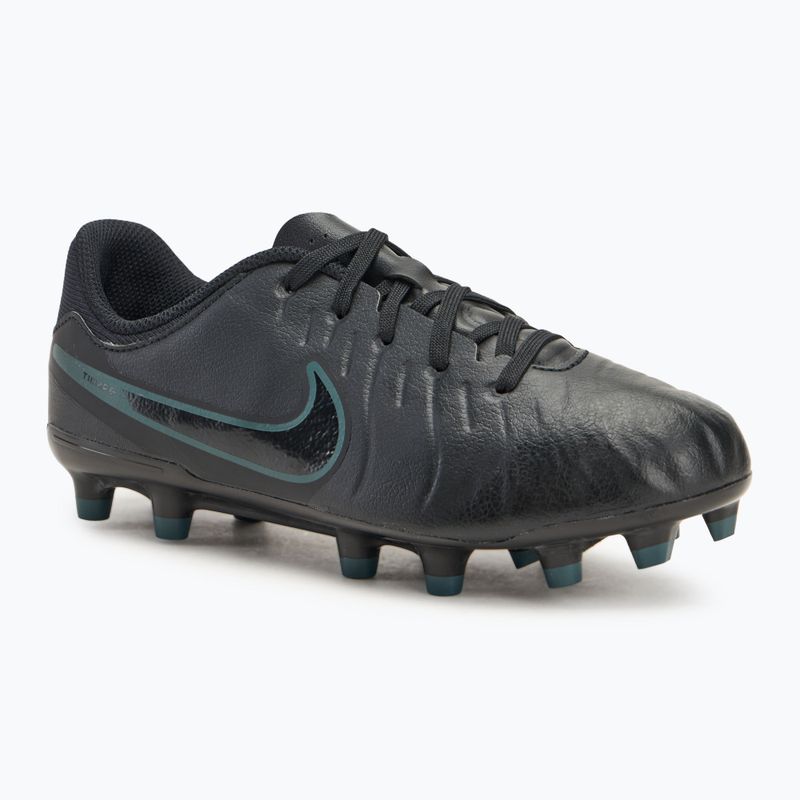 Nike Tiempo Legend 10 Academy FG/MG scarpe da calcio per bambini nero/giungla profonda/nero