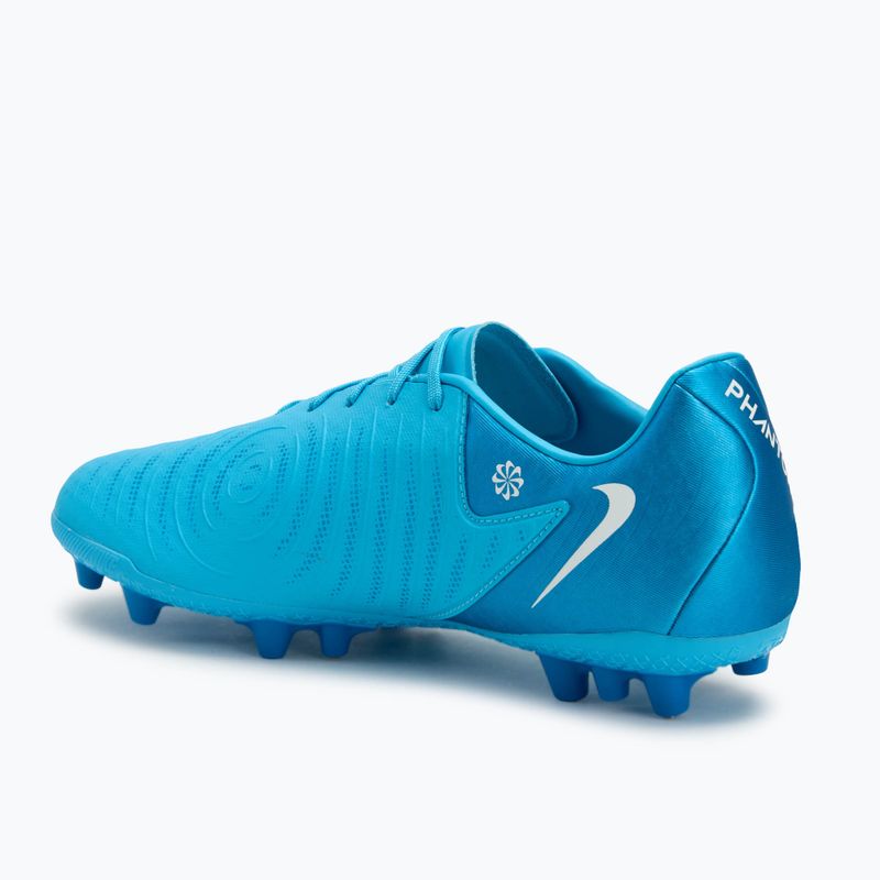 Scarpe da calcio uomo Nike Phantom GX 2 Academy AG blu fury / bianco 3