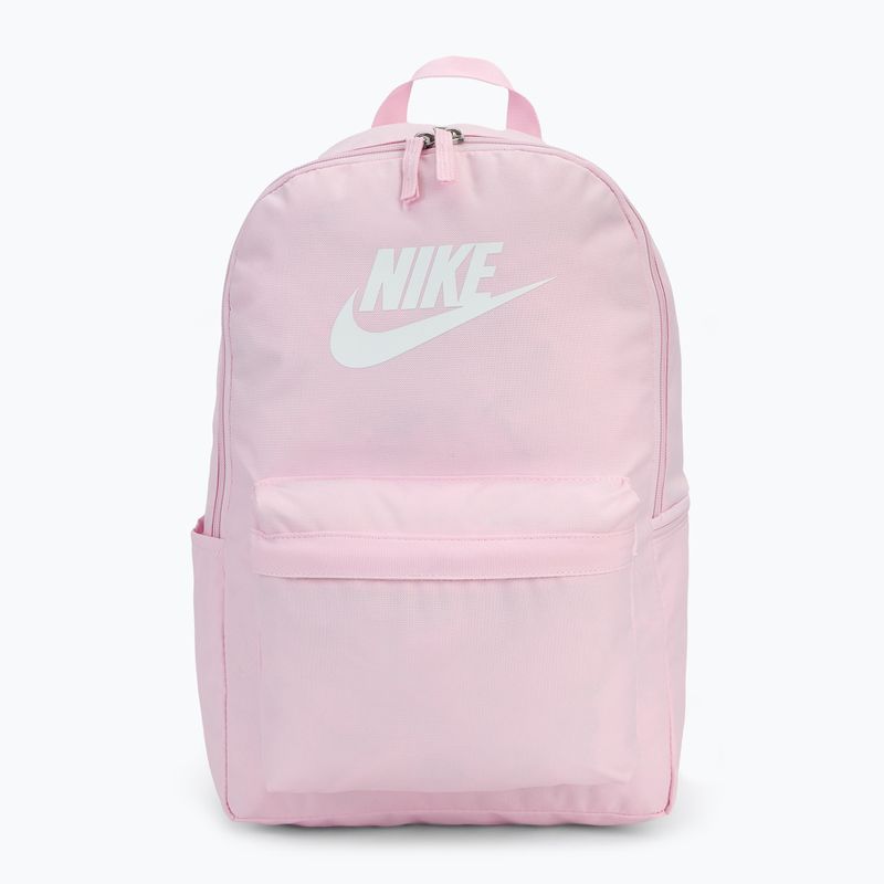 Zaino Nike Heritage 25 in schiuma rosa/bianco