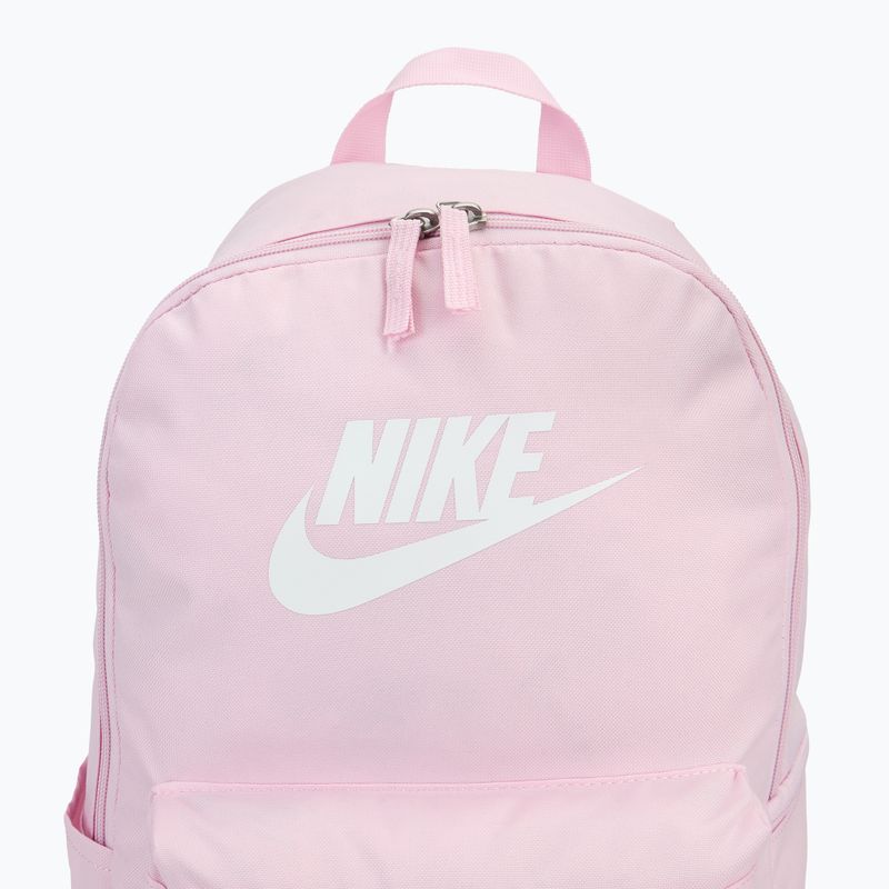 Zaino Nike Heritage 25 in schiuma rosa/bianco 4