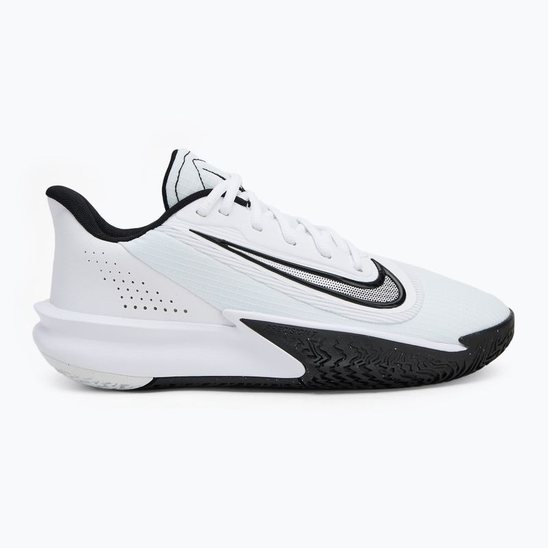 Scarpe da basket da uomo Nike Precision 7 bianco/nero 2