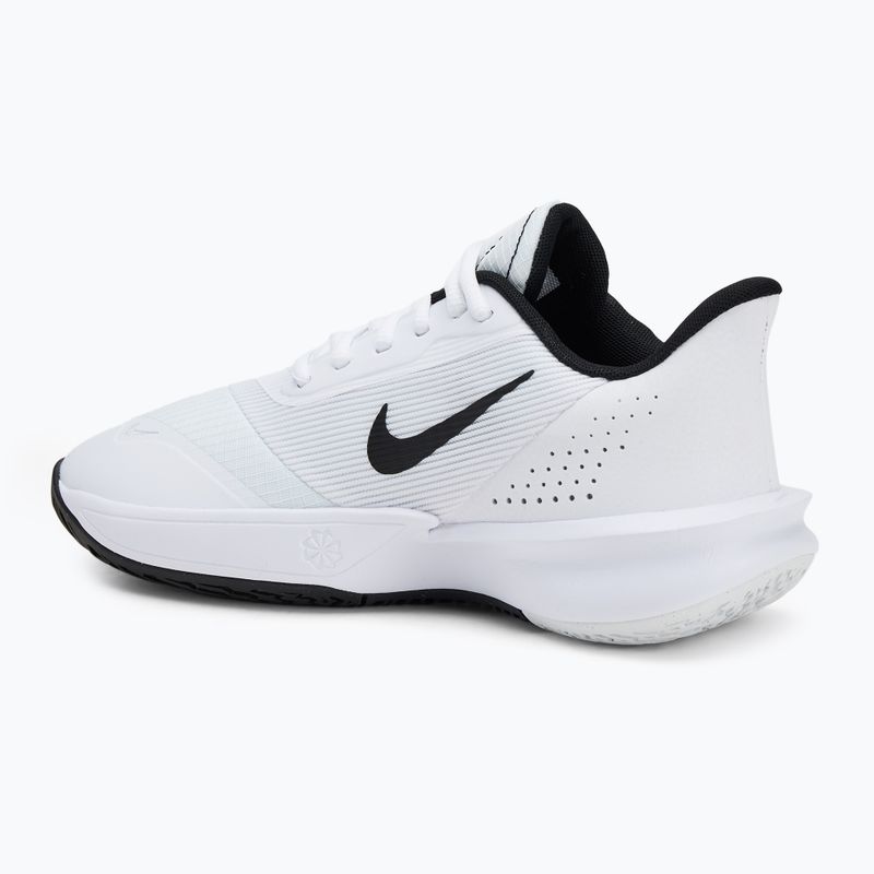 Scarpe da basket da uomo Nike Precision 7 bianco/nero 3