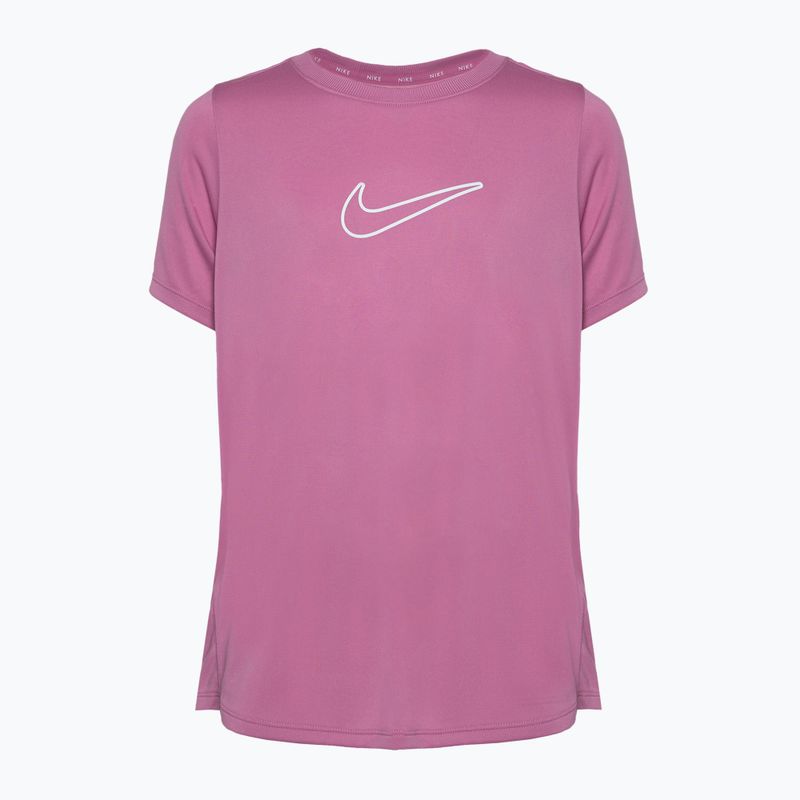 Maglietta da bambino Nike One Dri-Fit magic flamingo/bianco