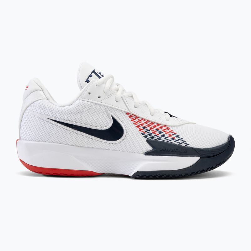 Scarpe da basket uomo Nike G.T. Cut Academy bianco/rosso sportivo/ossidiana 2