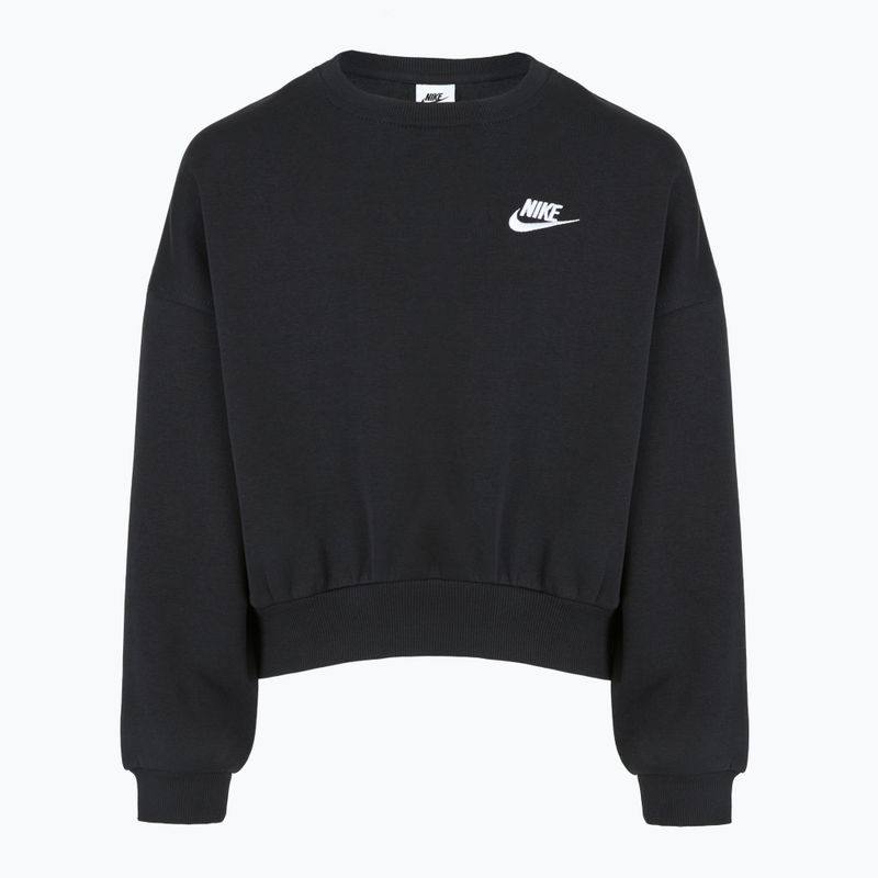 Felpa Nike Sportswear Club Fleece bianco/nero per bambini 5