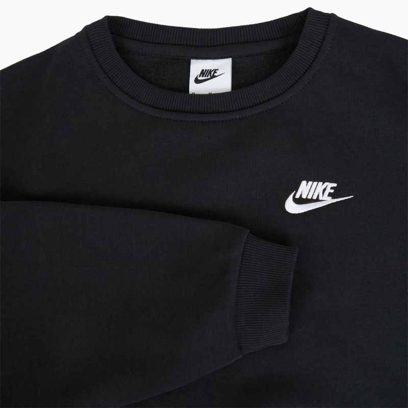 Felpa Nike Sportswear Club Fleece bianco/nero per bambini 7